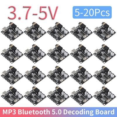 5-20Pcs MP3 Lossless Decoder Board Bluetooth-Compatible 5.0 3.7-5V Wireless Stereo Music Module Audio Receiver Module for DIY