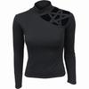 Spiral Direct Womens/Ladies Gothic Elegance Pentagram Cut Out Shoulder Top