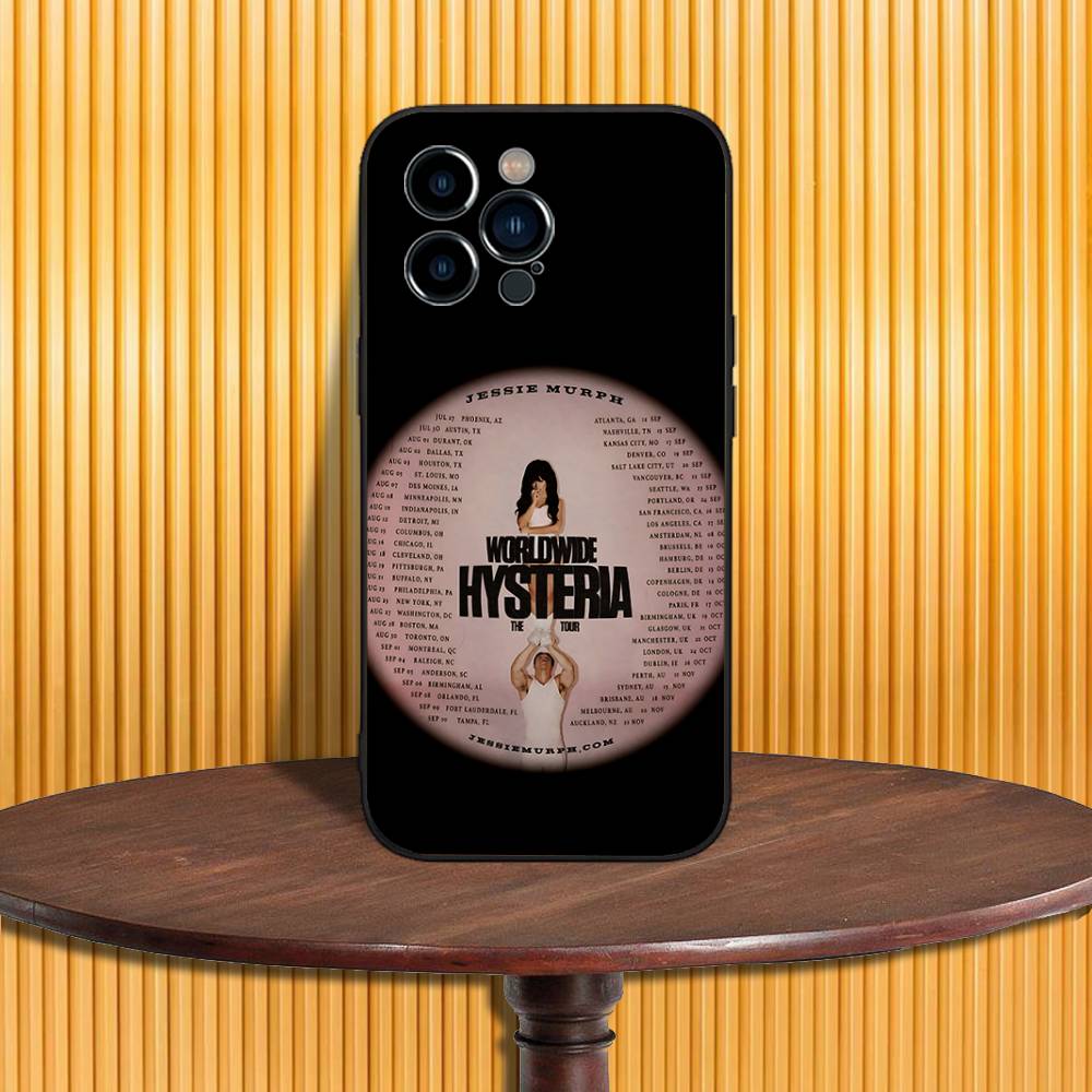 

J-Jessie M-Murph Hysteria Phone Case For iPhone 17,16,15,14,13,12,11,Pro,Max,Plus,X,XS,SE4,E,Mini,Soft Black Case iPhone15