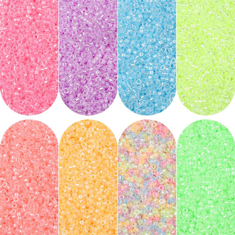 Luminous Handmade Glass Seed Beads for DIY Jewelry - Round Beads for Necklace & Bracelet Accessories