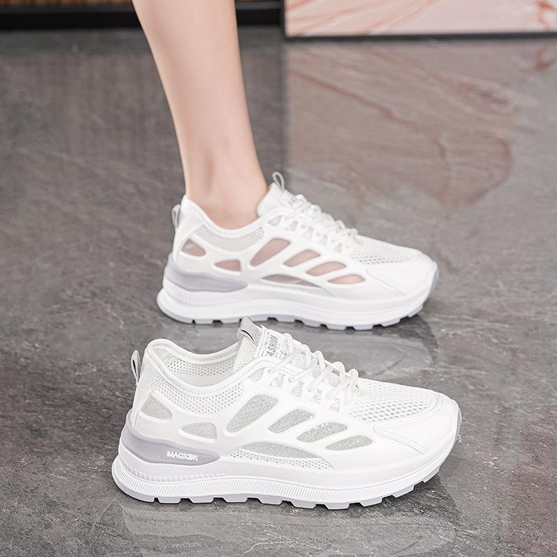 

Summer women s shoes new breathable mesh shoes children versatile little white shoes platform sports shoes casual dad shoes women 40