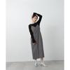 N Natural Beauty Wave Sleeve Knit Black Basic Women's Sweater,