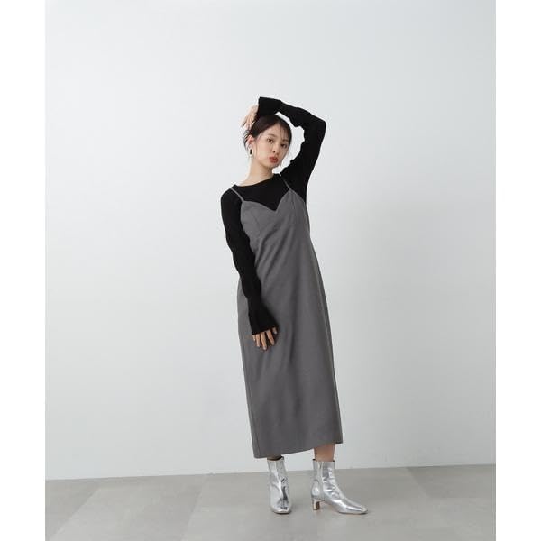 N Natural Beauty Wave Sleeve Knit Black Basic Women's Sweater,
