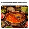 Heavy Duty Bronze Thermal Pot | Induction and Gas cooktop Compatible, Shabu