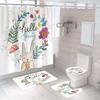 Bathroom Shower Shower Curtain Set No Punch Bathroom Window Curtain Door Curtain Partition Curtains