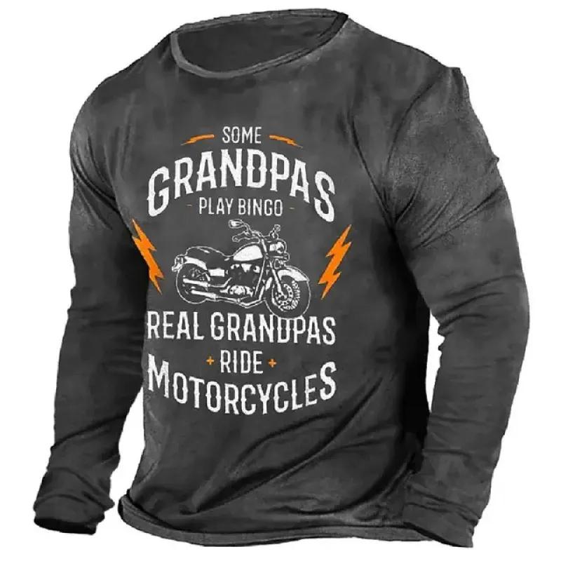 Tricou nou de primăvară și toamnă 2023 pentru bărbați, cu mânecă lungă, mărime mare, imprimare digitală 3D, top la modă cu gât rotund