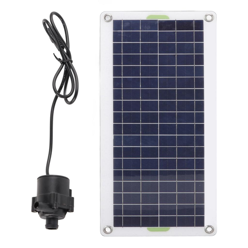 Solar Water Pump Kit 30W Polysilicon Solar Panel Fountain Pump Kit for Sun Powered Fountain Pond Hydroponics Gardens