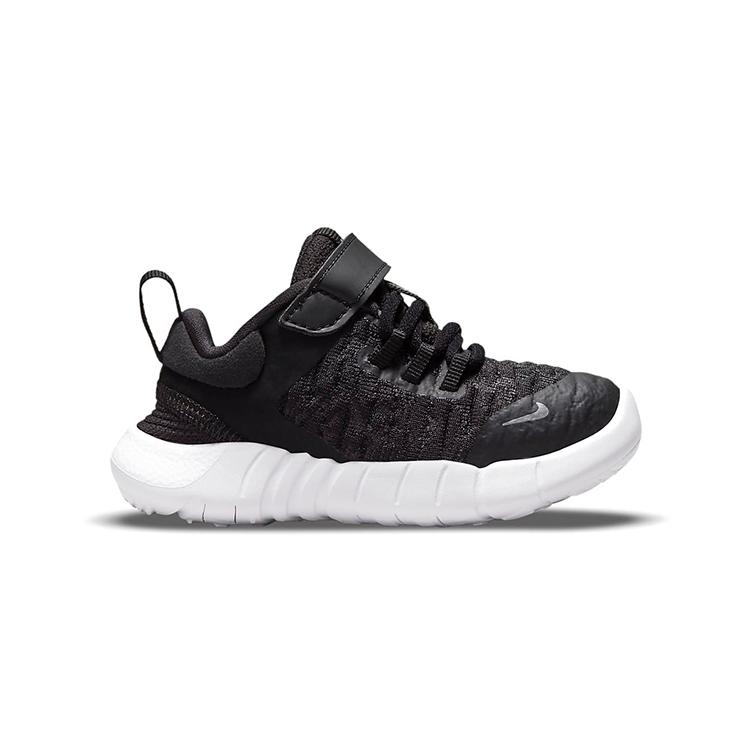 Nike Free RN 2021 Low Top Running Shoes Black White Infant And Toddler CZ3997-001