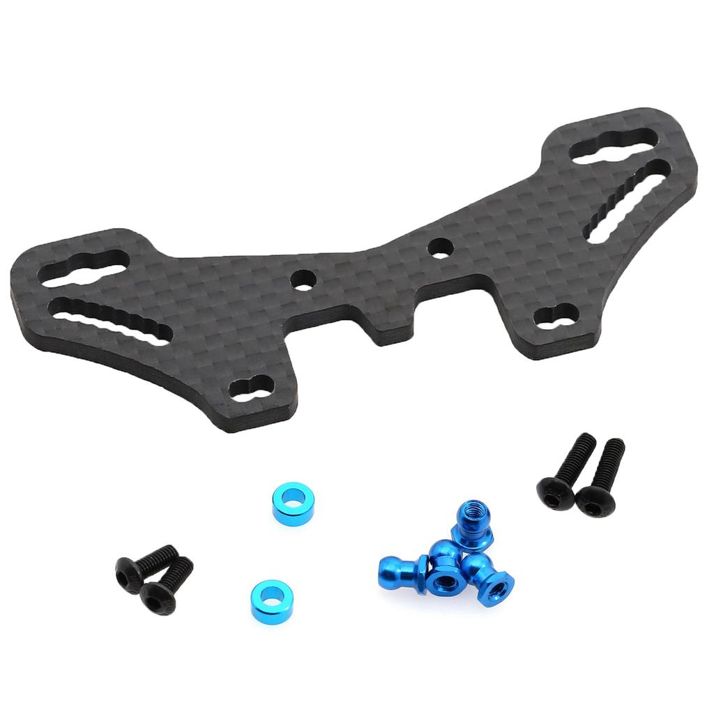 Carbon   Front and Rear Shock Tower Plate Kit Replacement for    02S  02SR  -02 Type-S  -02 Type-SR 1Celsius10 Remote Control Car Upgrade