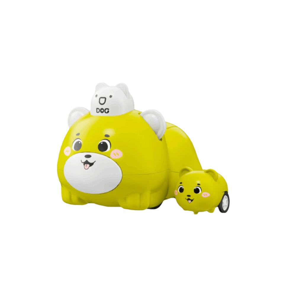 Impact-resistant Press & Go Animal Car Cartoonish Small Animals Animal sliding toy  Toddler Play зелёный