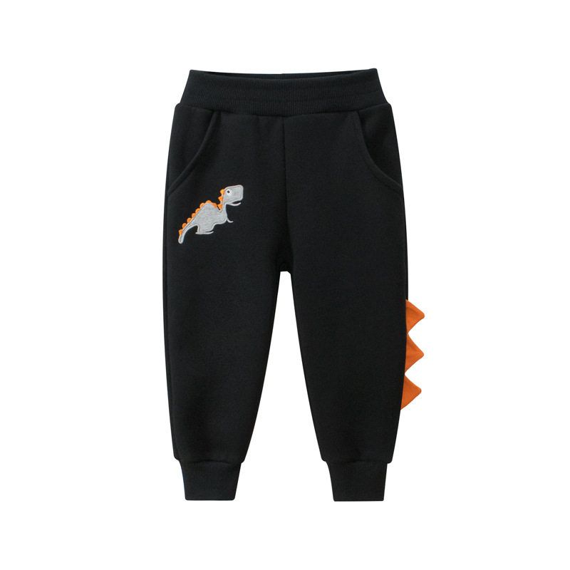 Velvet Sweatpants Kids Korean Style Dinosaur Children's Clothing