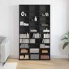 CD Shelf In Black Oak Effect 101 X 23 X 177.5 Cm Engineered Wood