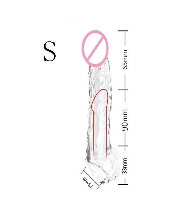 Men's Penis Extend Sleeve - Reusable Delay Ejaculation Sex Toy, Enhancer for Adult Intimacy