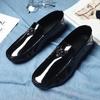 New Patent Leather Black Brand Shoes Men Designer Shoes Comfortable Driving Shoe Loafers Casual Shoes for Men Zapatos De Hombre
