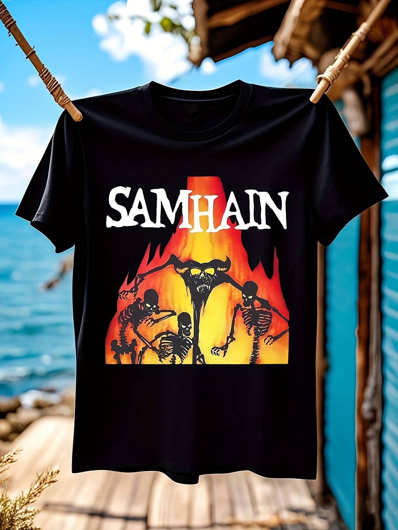 SAMHAIN Band Graphic Tshirt Graphic Tshirt - Black Short ... XXL