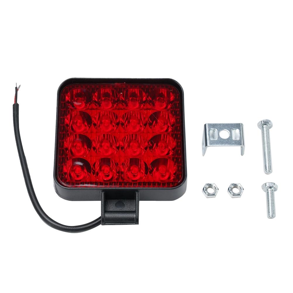 Heavy Duty 12V Work Light Pod with Unbreakable Lens and Adjustable Bracket