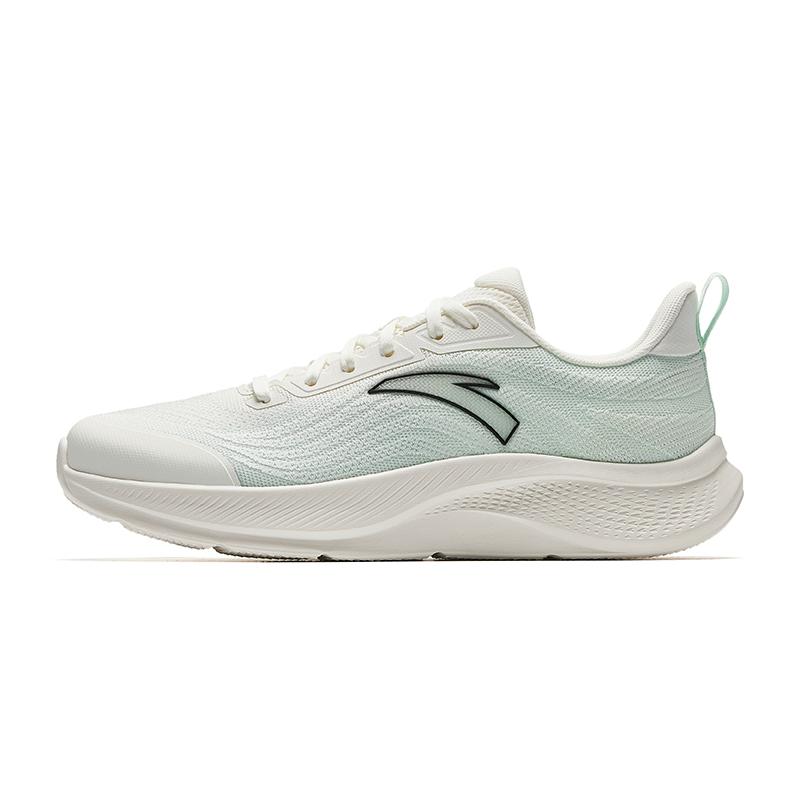 New Anta Cushioning Height Increasing Lightweight Breathable Low Top C37 Technology Casual Running Shoes Men's White Green 912535503-1