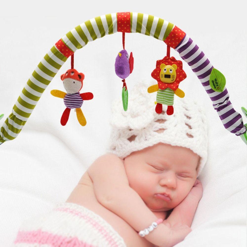 Early Education Crib Rattles Music Plush Toys Baby Sensory Hanging Rattles  Baby Crib