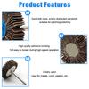 5/10pcs Louver 80 Grit Grinding Sanding Sandpaper Flap Wheel Discs 3.0mm Shank Shutter Polishing Wheel For Dremel Rotary Tools