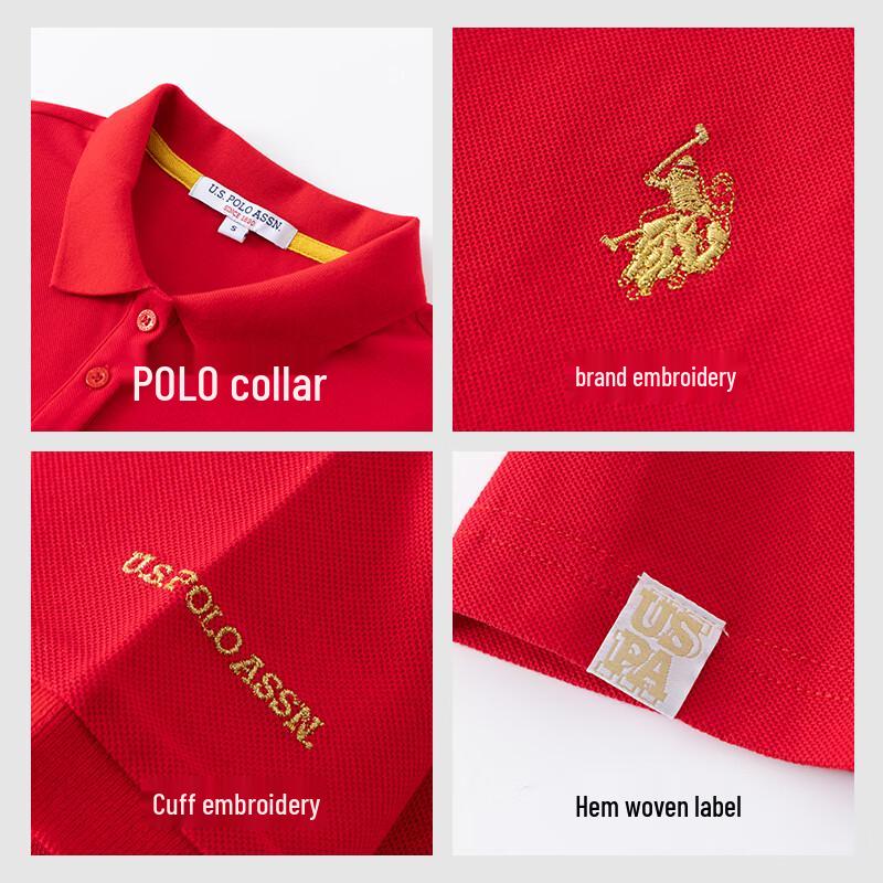 U.S. POLO ASSN. Women's Long Sleeve Polo Top