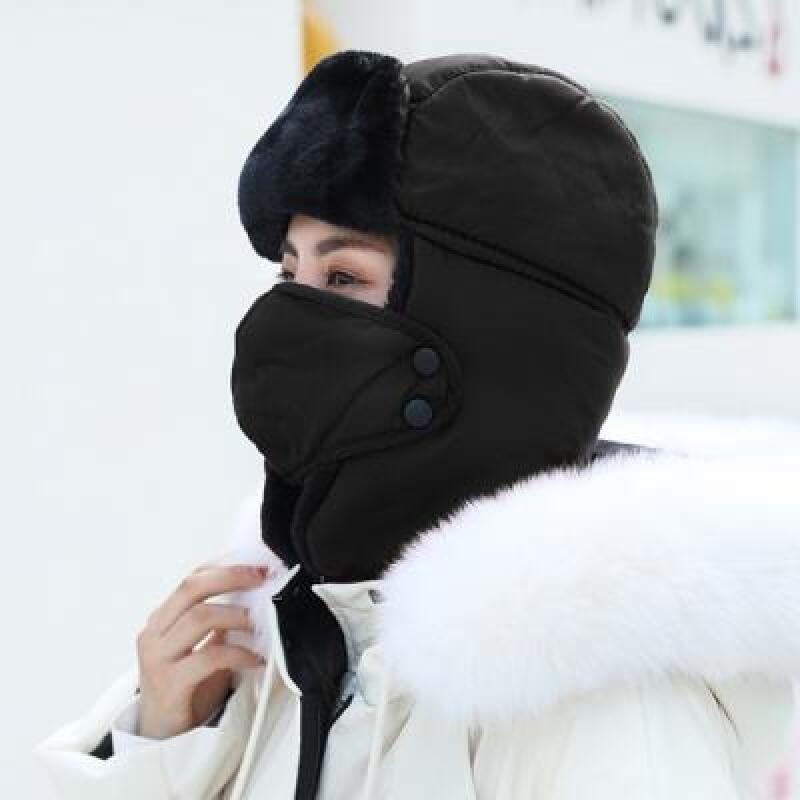 

Зимняя меховая маска-шлем Linky Navy