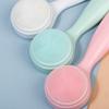 Waterproof Silicone Long Handle Brush Exfoliating Silicone Long Handle Cleansing Brush  Face Care