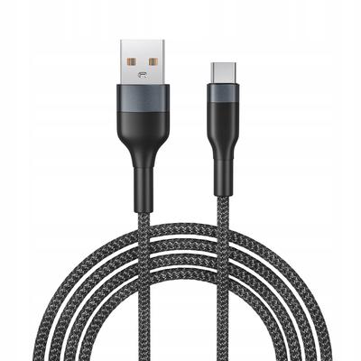 Rosfix Kabel USB-A - Typ C, 1 m – Uniwersalny | Elastyczny i Wzmocniona Konstrukcja | Idealny do Zasilania i Przesyłu Danych