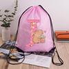 Capibara Girls Drawstring Backpack Cute Capybara Letter A-Z Storage Bag Kids Outdoor Sport Travel Rucksack Children Gifts