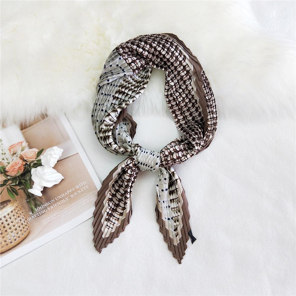 Fashion Decoration Scarf Hairband Tie Hair 70 Small Square Scarf Silk Scarf Women'S Spring And Autumn Versatile Small Scarf Professional Scarf
