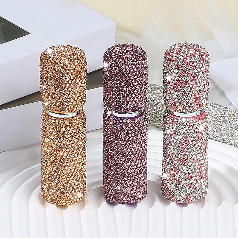 10 ml Błyszcząca Diamentowa Podróżna Butelka na Perfumy z Atomizerem do Napełniania Kieszonkowa Przenośna Podróżna Butelka na Perfumy do Napełniania Akcesoria