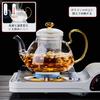Pokaro Tea Heat-Resistant Glass Teapot, 1350ml, Handmade Glass Teapot, Stylish Transparent Teapot, Heat-Safe, Microwave-Safe, Easy To Clean, Large