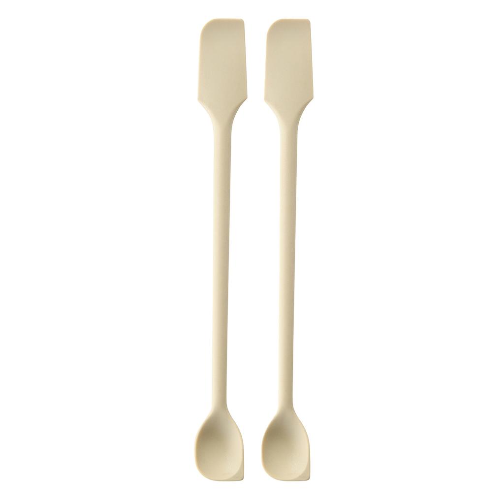 Silicone double-headed jam spatula, kitchen silicone spatula, jam spatula, household double-headed mixing stick, spoon