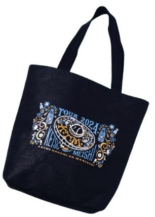 Ketsumeishi KTM TOUR 2024 Linen Wide Tote Bag, Black