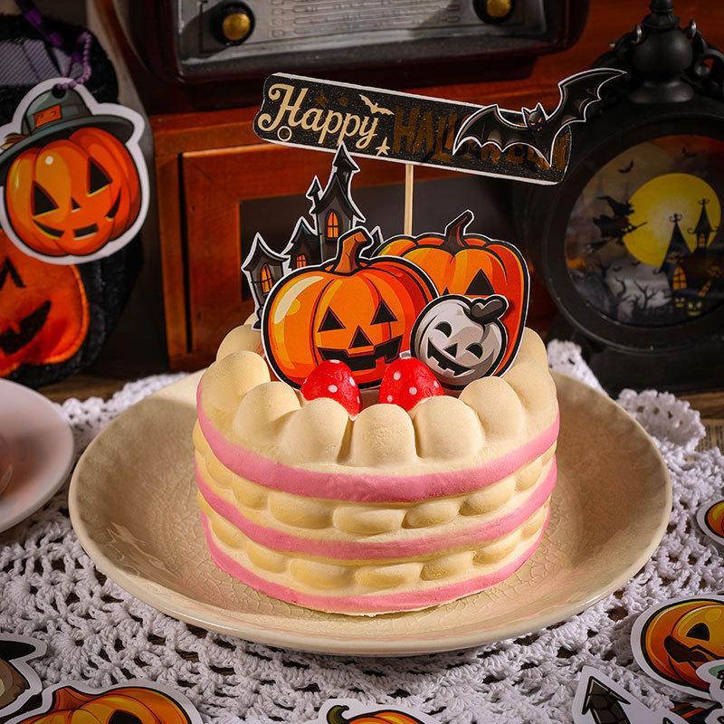 2 Styles 50 Pcs Halloween Series Sticker Decorative Gift DIY Scrapbooking Collage Materials Creative Stationery Background Paper