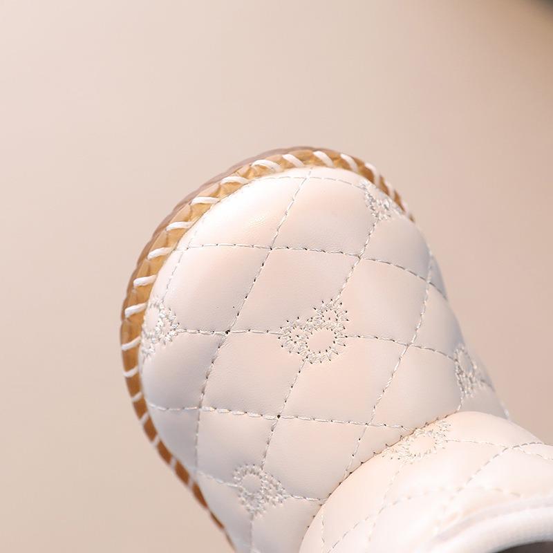 Autumn/Winter Unisex Baby Boots (0-2 Years) - Fleece-Lined Insulated Snow Boots with Soft Sole for Infants & Toddlers