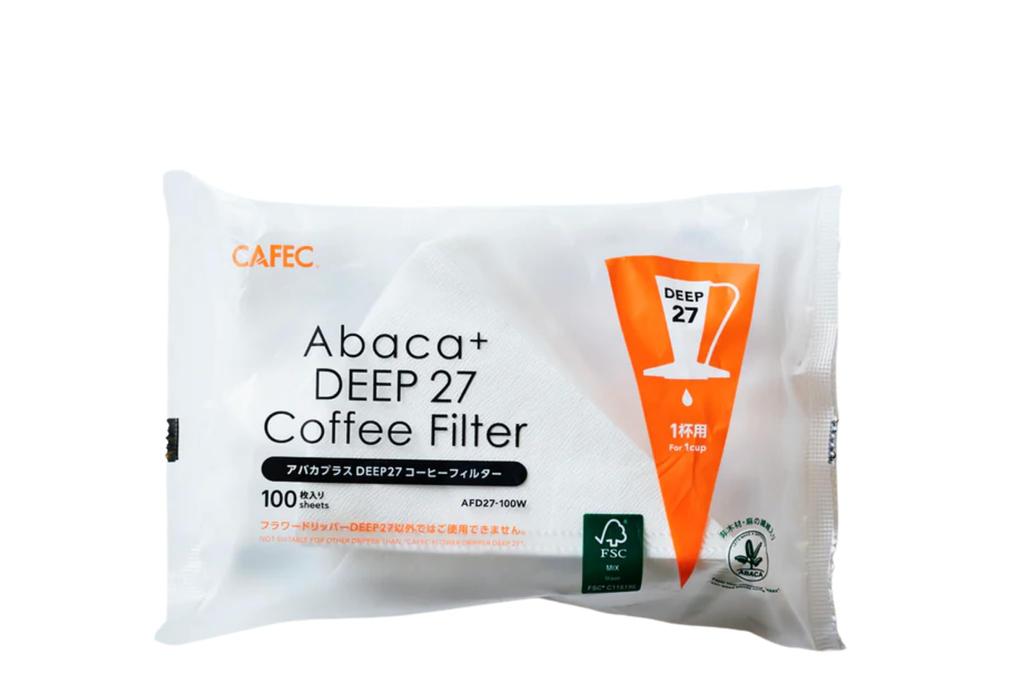 CAFEC Flower Dripper DEEP27 (FDD-27CB 1 Cup Clear Black)