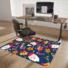 Christmas Santa Claus Chair Mat - Anime Cartoon Design, Non-Slip Rug for Office, Home Decor, Living Room, Bedroom, Game Room & Dormitory Carpet, Festi
