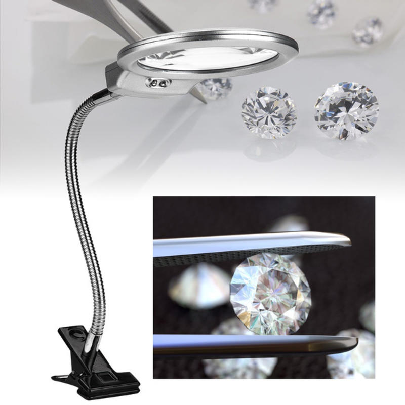 LED Magnifying Glass, With Desk Lamp 2.5x/5x, For Desk Table Craft For Work