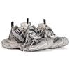 Balenciaga 3XL Scarpe da Ginnastica Basse Chunky da Uomo Bianco & Nero 734734W3XL49710