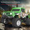 1:64 Mini Alloy RC Off Road Pickup Truck 2.4GHz Bluetooth App Control 3 Speed Shockproof LED Lights Powerful Motor For Kids