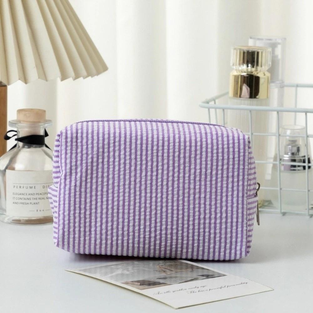 Large-Capacity Travel Cosmetics Bag Zipper Makeup Storage Bag Desk Pencil Box Travel Use