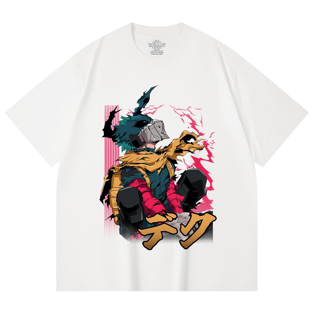 230 Gsm 100% Cotton My Hero Academia V16 Deku Print Unisex Heavy Cotton T Shirt