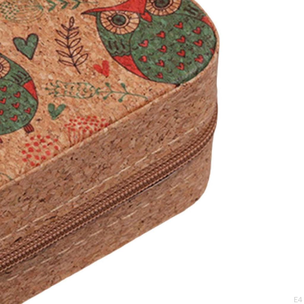 Travel Jewelry Box Compact Collectible Mini Trinket Holder Storage Case for Earrings