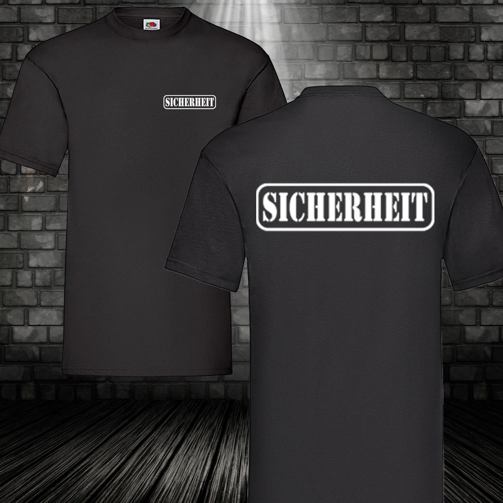 Security Security T-Shirt Black 100% Cotton S-5XL M