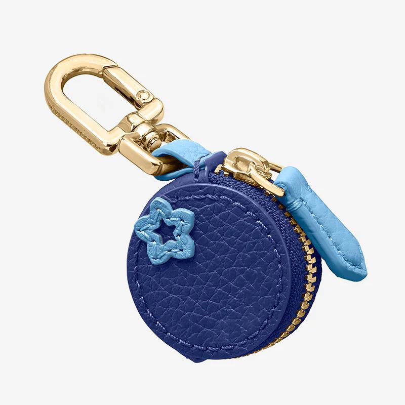 Mini Portamonete a Forma di Ciliegia Fragola Carino Ciondolo in Pelle PU Stile Coreano Portachiavi Borsa per Auricolari Mini Borsa Portaoggetti