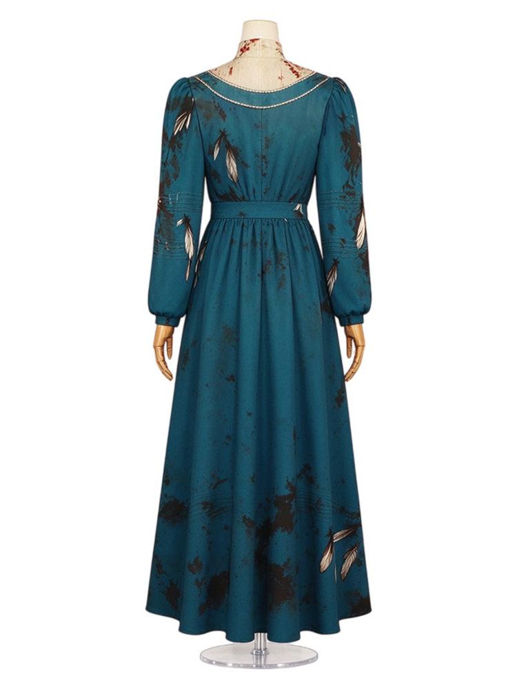 Kostium Lizzie Borden dla Kobiet Halloween Krwawa Sukienka Strój Cosplay