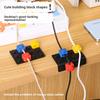 Building block cable manager Desktop cable organizer Mobile phone data cable Finishing and storage artifact Charging holder Buckle