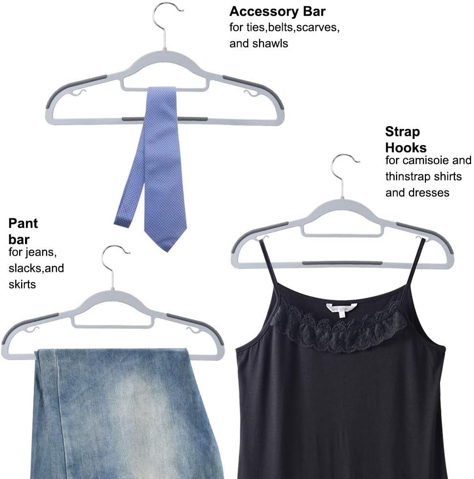 10 PCS Anti Slip Dry and Wet Clothes Hanger, Home Clothes Hanger, Wardrobe Support, Bedroom, Thickened Clothes Hanger