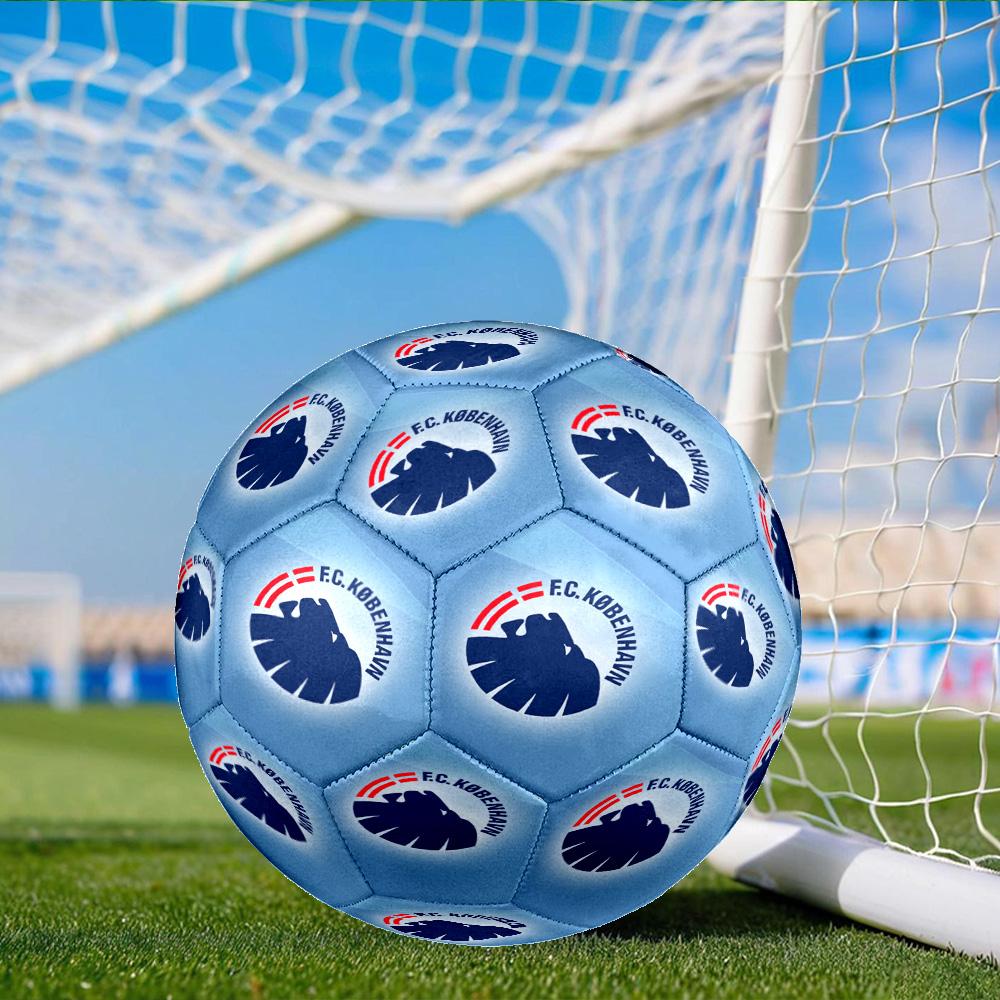 Fc Copenhagen Lion Crest Size 5 Soccer Ball, Suitable for Training and Matches, High-Elasticity, Wear-Resistant Material Gift for Fan