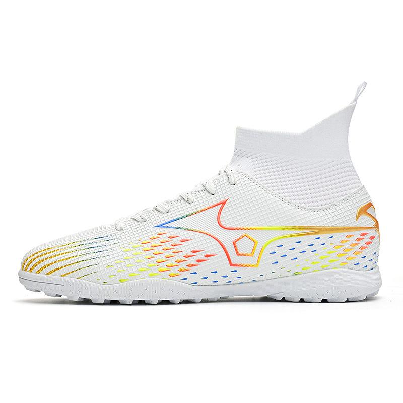 New football shoes men's and women's high-top adult students campus game broken nail shoes